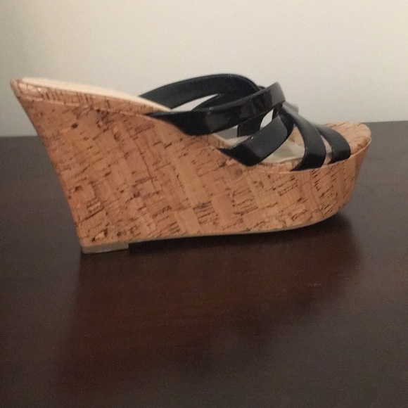 Jessica Simpson black sandal wedge - Picture 5 of 6